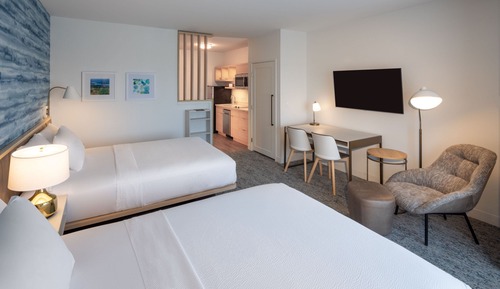 Estudio, 2 camas de matrimonio (Hearing Accessible)