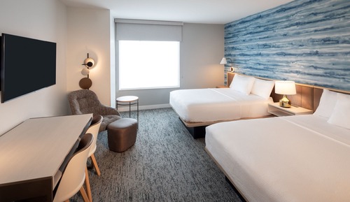 Estudio, 2 camas de matrimonio