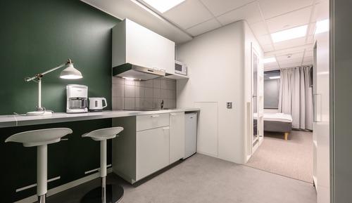 Habitación doble, cocina, vistas a la ciudad