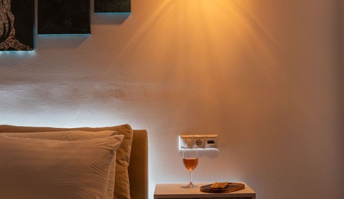 Estudio Premium, 1 cama de matrimonio con sofá cama, cocina, vistas al mar