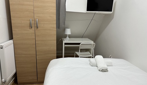 Habitación estándar doble de uso individual, baño compartido