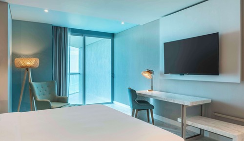 Habitación, 1 cama de matrimonio grande, vistas al mar