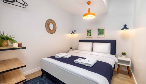 Apartamento Deluxe, varias camas, balcón, vistas al mar