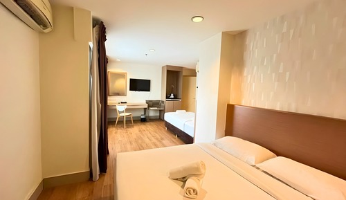 Habitación familiar, varias camas