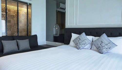 Habitación Deluxe con 2 camas individuales, vistas al jardín
