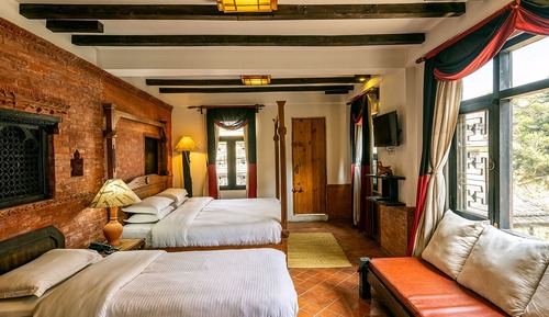 Habitación clásica doble de uso individual, 1 cama doble o 2 individuales, vistas al jardín