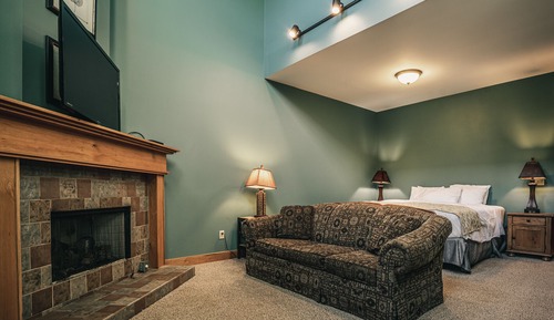 Suite Premium, varias camas, chimenea, vistas a la montaña (16)