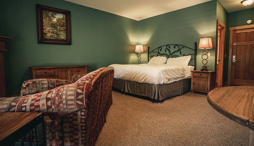 Suite Premium, 1 cama de matrimonio grande, chimenea, vistas a la montaña (14)