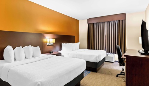 Habitación estándar, 2 camas de matrimonio, no fumadores, frigorífico y microondas