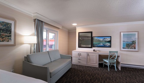 Habitación estándar, 2 camas de matrimonio, no fumadores, balcón (with Sofabed)