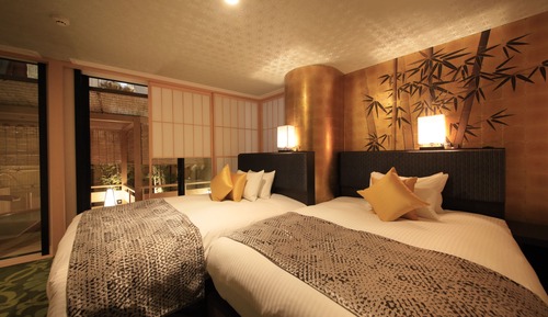 Habitación, 2 camas dobles, no fumadores, Sin servicio de limpieza (Kaguya, Annex, Open-Air Bath)