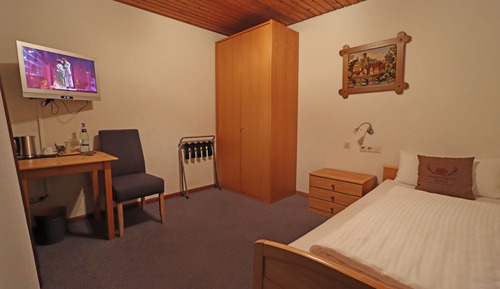 Habitación individual estándar, 1 cama individual grande, balcón, vistas a la montaña