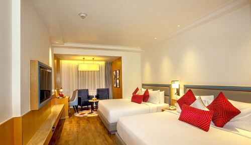 Habitación, varias camas, fumadores