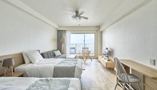 Habitación estándar con 2 camas individuales, no fumadores, vistas al mar