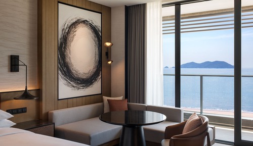 Habitación, 1 cama de matrimonio grande, balcón, vistas al mar