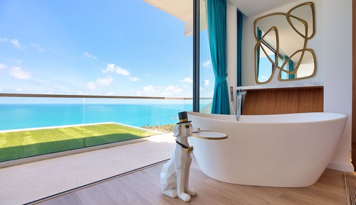 Villa de lujo, 5 habitaciones, vistas al mar, mirando al mar