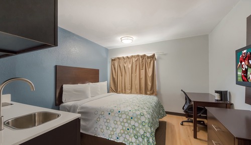 Estudio, 1 cama de matrimonio, no fumadores, cocina básica