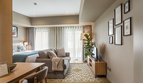 Habitación con 1 cama doble o 2 individuales, vistas al jardín