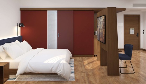 Habitación, 1 cama de matrimonio grande con sofá cama