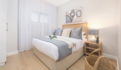 Apartamento superior, 2 habitaciones, balcón, vistas a la piscina