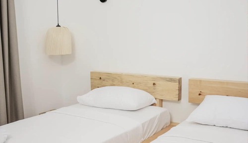 Habitación clásica con 2 camas individuales, vistas al mar