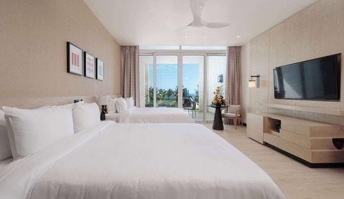 Habitación Deluxe, 2 camas de matrimonio, vistas al complejo turístico