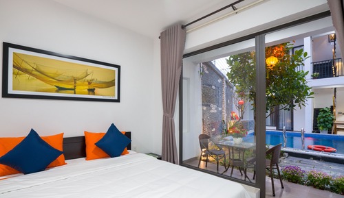 Habitación Deluxe, 1 cama de matrimonio, vistas a la piscina