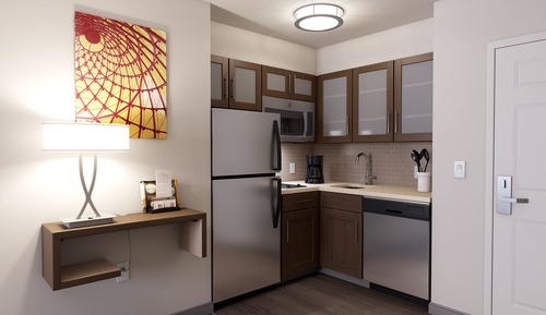 Suite estudio, 1 cama de matrimonio grande, cocina