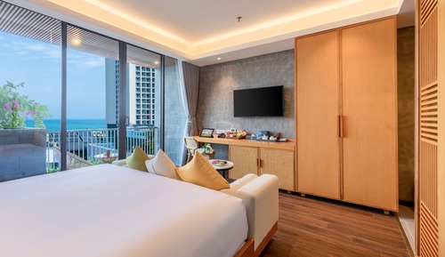 Estudio de lujo, vistas al mar