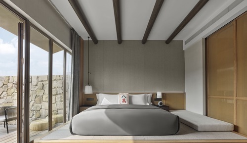 Habitación básica, 1 cama de matrimonio grande, en la zona del patio