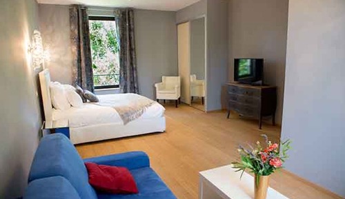 Habitación familiar doble, vistas al jardín