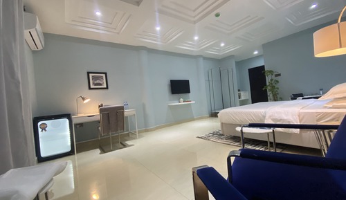 Suite estudio de lujo, 1 cama de matrimonio grande, accesible para personas con discapacidad