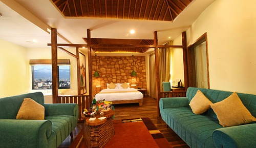 Suite presidencial, 1 cama de matrimonio grande, no fumadores, vistas a la montaña