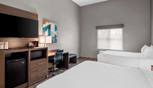 Habitación estándar, 2 camas de matrimonio, accesible para personas con discapacidad, no fumadores