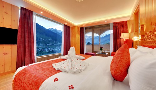 Habitación presidencial, 1 cama de matrimonio grande, bañera de hidromasaje, vistas al valle