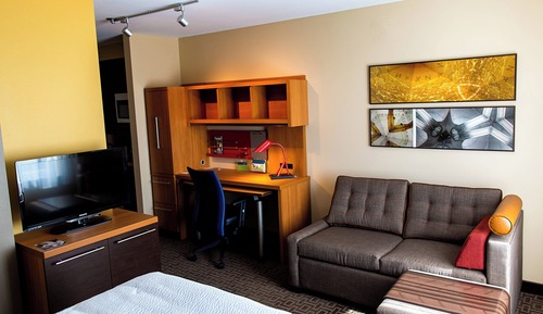 Estudio, 1 cama de matrimonio grande con sofá cama