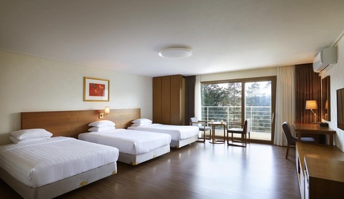 Habitación triple, balcón