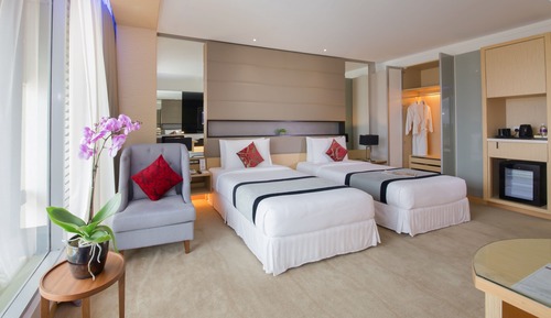 Habitación Deluxe con 2 camas individuales, accesible para personas con discapacidad