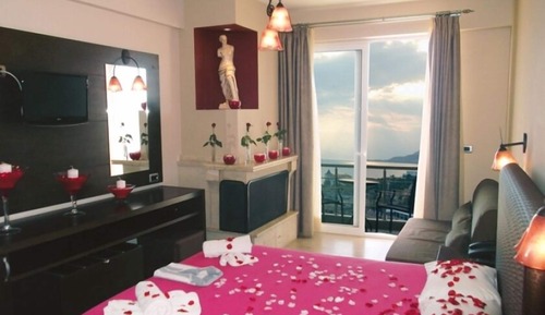 Suite junior, 1 cama de matrimonio, vistas al mar