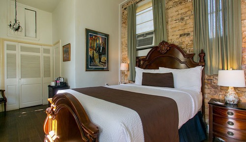 Habitación individual romántica, 1 cama de matrimonio, vistas al patio