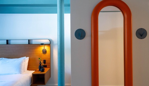 Habitación, 1 cama de matrimonio grande (Mobility, 3x3 Shower)