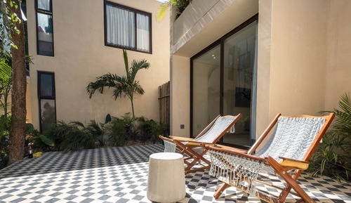 Habitación de lujo, 2 camas dobles, piscina privada