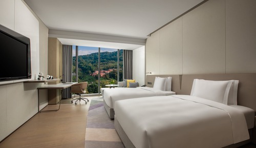 Habitación estándar, 2 camas individuales, vistas a la montaña