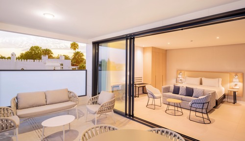 Suite estudio junior, terraza
