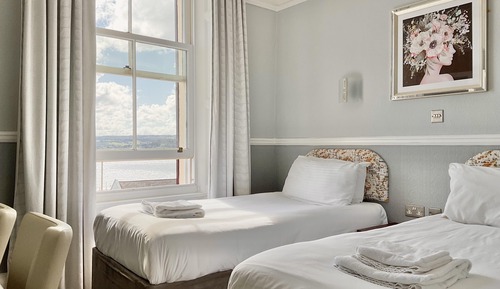 Habitación estándar con 2 camas individuales, 2 camas individuales, vistas al mar