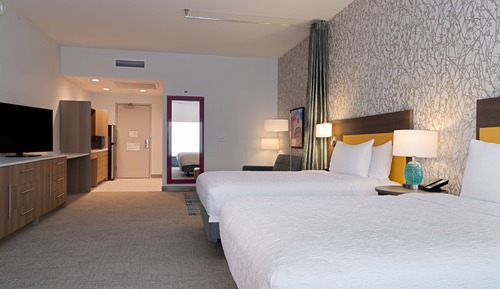 Estudio, 2 camas de matrimonio, accesible para personas con discapacidad (Hearing)