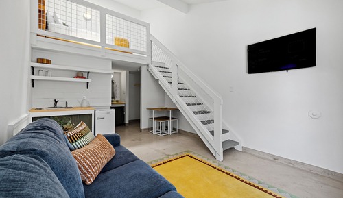 Estudio Deluxe, 1 cama de matrimonio con sofá cama