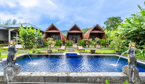 Bungalow, 1 habitación, vistas al jardín