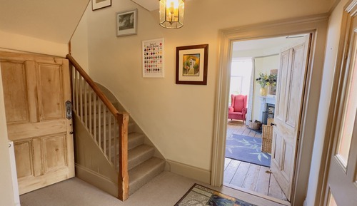 Habitación superior con 2 camas individuales, baño privado, vistas al mar (Framboise Super King /)