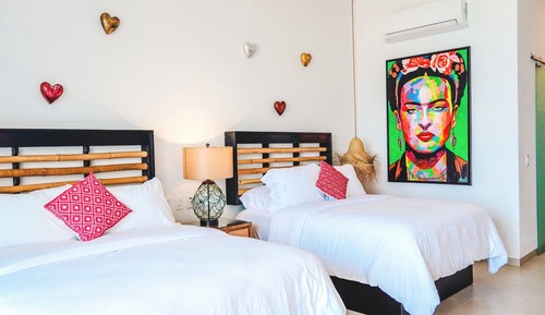 Habitación, 2 camas de matrimonio